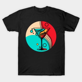 Martini glass with cocktail T-Shirt